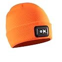 POWERCAP LED Hat Light 150 Lumens Rechargeable Fleece Beanie with Bright Built-in Headlamp Waterproof LED Warm One Size Cap
