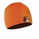 POWERCAP LED Hat Light 150 Lumens Rechargeable Fleece Beanie with Bright Built-in Headlamp Waterproof LED Warm One Size Cap