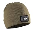 POWERCAP LED Hat Light 150 Lumens Rechargeable Fleece Beanie with Bright Built-in Headlamp Waterproof LED Warm One Size Cap