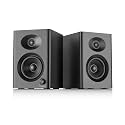 Powered Computer Speakers for Desktop PC and Music, Black Pair
