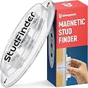 Powerful Magnetic Stud Finder PRO (Upgraded Version) Reinforced with 3 Neodymium Magnets - No-Battery Stud Detector - Deep Detection of Wood & Metal Studs in Drywall (Not for Plaster Walls) | 1 Pack