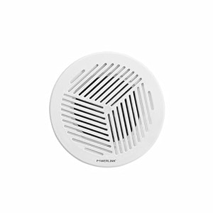 powerlink 3-inch 8-watt wired in flush mount ceiling speakers for bathroom kitchen home theater covered porches pack of 1 abs plastic grillwithout lmt