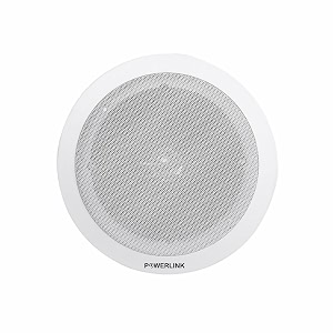 powerlink 75-inch 20-watt wired in flush mount ceiling speakers for office kitchen home theater covered porches pack of 1 metal grillwith lmt