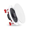 Powerlink Bluetooth Ceiling Speaker 9" (Master) Wireless 40W – Frameless Flush Mount Design, Built-in Amplifier, Magnetic Detachable Grill, 2-Way Stereo Sound Ideal for Home,Office, Gym & Kitchen.