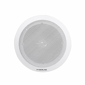 powerlink 3-inch 10-watt wired in flush mount ceiling speakers for office kitchen home theater covered porches whitepack of 1metal grillwithout lmt