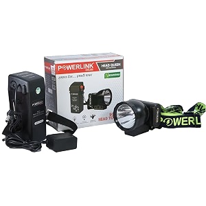 powerlink head queen rechargeable led head lamp adjustable strap head torch flash light for farmers camping running cycling caving hiking ideal for outdoor activities led light - warm white