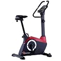 PowerMax Fitness BU-800 Magnetic Upright Bike for Home use, 6kg flywheel, 110kg max User Weight, 8 Level Tension, 3pcs Crank, Multiconsole LCD Display, Hand Pulse Sensor, Adjustable seat, iPad Holder