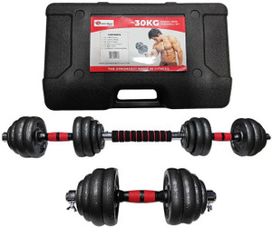 Powermax Fitness PDS-30 Baking Iron Dumbbell Set