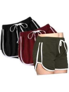 POWERmerc Pack of 3 Solid Women Multicolor