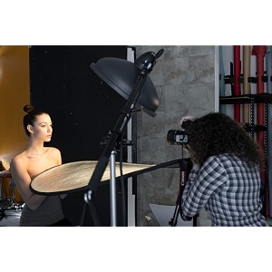 powerpak 110cm42 inch 5 in 1 photography camera reflector collapsible reflector translucent silver gold white and black
