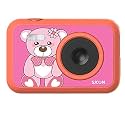 Powerpak Sjcam Funcam 2"/5.08 Cm LCD Hd Digital Action Camera Cartoon Print with in-Built Games for Children &amp; Adult Kids (Funcam Bear), Dark Pink - Megapixels 5.0, Gb 32