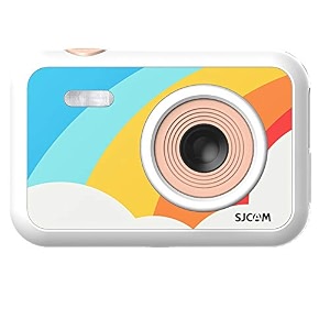 powerpak sjcam funcam 234 lcd hd digital action camera cartoon print with in-built games for children amp adult kids funcam rainbow