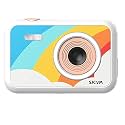 Powerpak SJCAM FunCam 2" LCD HD Digital Action Camera Cartoon Print with in-Built Games for Children &amp; Adult Kids (FunCam Rainbow)