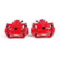 PowerStop Rear Red Powder Coated Brake Caliper Pair for Subaru Baja 2003-06 |Legacy 2000-04 |Outback 2000-04 - High-Temp Brake Caliper Upgrade, S2582