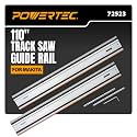 POWERTEC 110" Track Saw Guide Rail Set for Makita & Festool (72523)