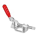 POWERTEC 1PK Toggle Clamp, 300lbs Holding Capacity, 302F Quick Release Push/Pull Clamp for Woodworking Jigs and Fixtures, Pocket Hole Jigs, Welding, CNC (20304V)
