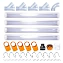 POWERTEC 4" Dust Collection Fittings Network with Dust Hose Splice, Blast Gates, Pipes, Elbow, Y-fittings, Mounting Brackets, Dust Port Adapter for 1-3/4" ~ 2-1/2" Port & 4" to 2-1/2" Hose Reducer