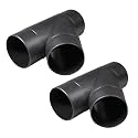 POWERTEC 4 Inch Y Fitting for 4" Dust Collection Hose, 4 Inch Dust Collection Hose Connector Fittings for Dust Collection System, 2 pack (70106-P2V)