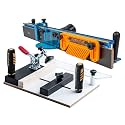 POWERTEC 72032 Deluxe Router Table Fence System 3-3/8" Tall 24" Long and Rail Coping Sled for Router Tables, Professional Precise Cutting Rail for Cabinet Door Joints, Drawers and Woodworking