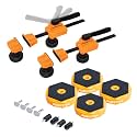 POWERTEC Bench Dog Clamps w/Bench Pucks Work Grippers Finishing Cone Fits 3/4" Dog Hole on Work Bench &amp; T Track for Sanding, Routing, Finishing, Painting &amp; Woodworking Tools (72241)
