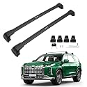 Powerty 268LBS Roof Rack Cross Bars for 2019-2025 Hyundai Palisade SE/SEL/XRT/Limited/Calligraphy with Fulsh Side Rails, Lockable Aluminum Roof Crossbars Rooftop Luggage Racks for Palisade Accessories