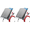 POWOXI Solar Panel for Deer Feeder 6V 1.5W Waterproof Solar Battery Charger with Mounting Bracket Alligator Clip Game Feeders Solar Panel 6 Volt (Pack of 2)