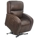 Golden Technologies PR761-MLA EZ Sleeper with Twilight Power 5 Zone Lift Chair Recliner PR-761 with Power Headrest Pillow 375 lb Weight Capacity - Bourbon Fabric