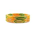 Rajasthani Traditional Lac Bangles Set, Handcrafted Multi-Color Pattern with Gold Accents, Jaipuri Lakh Chudi, Red, Maroon, Pink, Purple, Blue, Green, 4 Piece Set