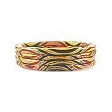 Rajasthani Traditional Lac Bangles Set, Handcrafted Multi-Color Pattern with Gold Accents, Jaipuri Lakh Chudi, Red, Maroon, Pink, Purple, Blue, Green, 4 Piece Set