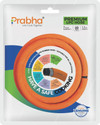 PRABHA 1.5 M LPG Rubber with Reinforced Steel Wire ISICertified (Orange)7Years Warranty pouch packing Hose Pipe