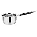 Prabha Stainless Steel Induction Base Sauce & Milk pan, Sauce and Milk Pot, Tea & Coffee Pan with PVC Grip Handle, Sturdy Shape for Unique Look (Dia 16.5cm, Capacity 2L)
