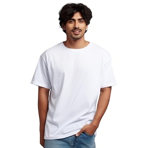 prabhu bhakti Mens Oversized Fit Solid Half