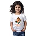 prabhu bhakti Kids Cotton Lord Ganesha Printed Regular Tshirt for Girls & Boys