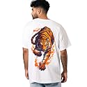 prabhu bhakti Men39s Oversized Maa Tiger Printed