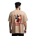 Prabhubhakti Men39s Oversized Ramachandraya Printed Beige T-Shirt