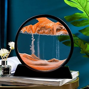 prachand moving sand art picture glass liquid painting 3d natural landscape showpieces for home decor antique gifts for kids office desktop decoration 1234 desert