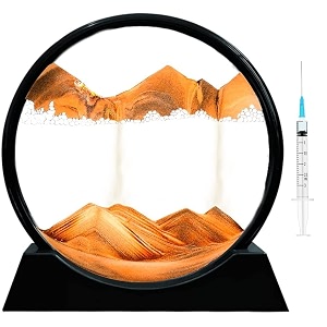 prachand moving sand art picture glass liquid painting 3d natural landscape showpieces for home decor antique gifts for kids office desktop decoration 734 desert