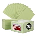 Practicon 125 Pack Green Disposable Patient Bibs, 18" x 13", 3 Ply Waterproof Paper Bib Sheet with Poly Back, Dental, Medical, Tattoo, Nail Tray or Table Cover, 125 Pack