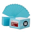 Practicon 125 Pack Light Blue Disposable Patient Bibs, 18" x 13", 3 Ply Waterproof Paper Bib Sheet with Poly Back, Dental, Medical, Tattoo, Nail Tray or Table Cover, 125 Pack