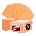 Practicon 125 Pack Orange Disposable Dental Bibs, 3 Ply Waterproof