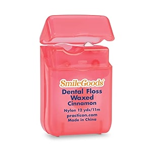 practicon 7045207 smilegoods cinnamon floss 12 yd pack of 72