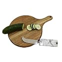 Wooden Chopping Cutting Board for Kitchen Vegetables, Fruits &amp; Cheese, BPA Free, Eco-Friendly, Anti-Microbial (30 x 17cm) (Acacia Wood, 8X0.75X12 Inch)