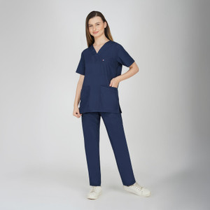 pragati trends women scrub suit-ideal for doctorsnursesdentists and healthcare professionals gown hospital scrub