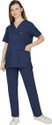 PRAGATI TRENDS Women Scrub Suit-Ideal for Doctor,Nurses,Dentist&Healthcare Professionals NB/3XL Gown Hospital Scrub (NAVY BLUE XXXL)