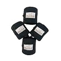 Prairie Horse Supply Comfort Fleece Polo Wraps (4 Pack, Black)