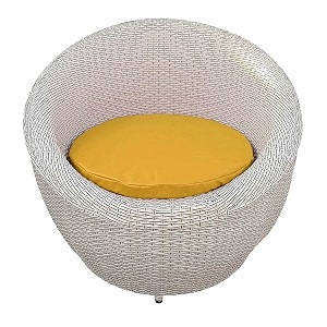 patio chair sets garden wicker furniture set for outdoor patio and balcony  powder coated frame uv protected wicker with cushions 2 chair 1 table