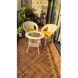 patio chair sets garden wicker furniture set for outdoor patio and balcony  powder coated frame uv protected wicker with cushionss 2 chairs 1 tableyellow cusion