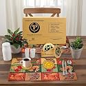 Gift Hamper - Premium Dining 4 pcs Tablemat and Leaf Design Coaster Set 4 (Yellow)