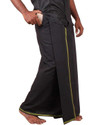 Prakasam Cotton Black Colour Multi Color Border Readymade Pocket Solid Men Dhoti