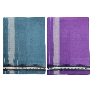 prakasam cotton mens cotton kerala thalapathi border single 128x200 mtrs dhoti for mens